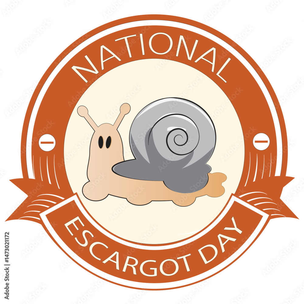 National Escargot Day Sign and Badge