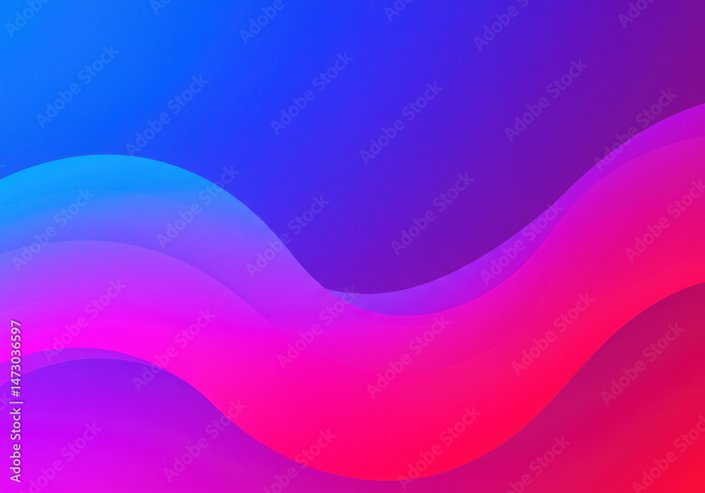 Obraz premium Colorful waves creating a striking abstract background.