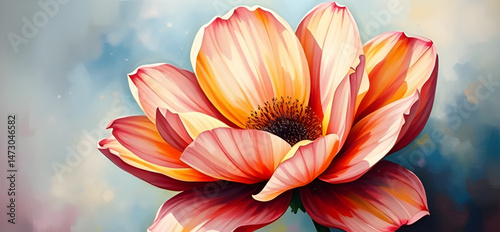abstract flower art oil paint , abstract, flower, art, oil, paint, painting, floral, canvas, texture, brushstroke, artistic, bloom