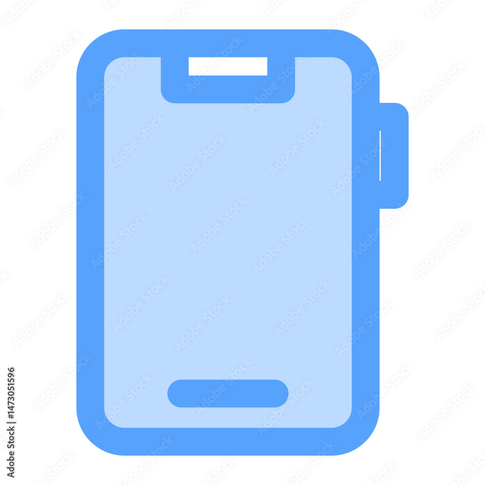 Smartphone blue icon Smartphone blue icon