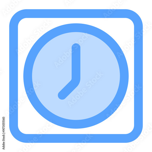 clock blue icon