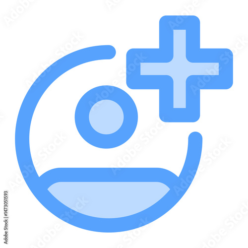 add blue icon