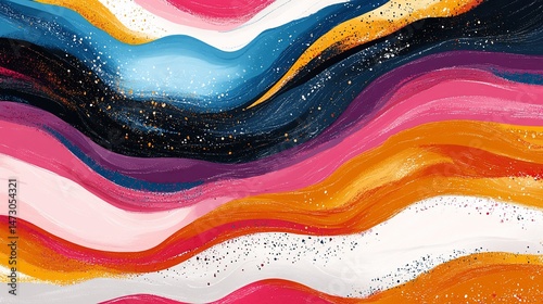 Abstract wavy colorful background