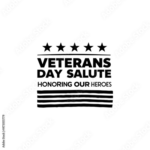 Thank You Veterans Day colorful typography web banner design with patriotic American themed elements
