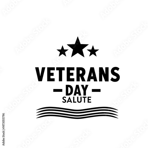 Thank You Veterans Day colorful typography web banner design with patriotic American themed elements
