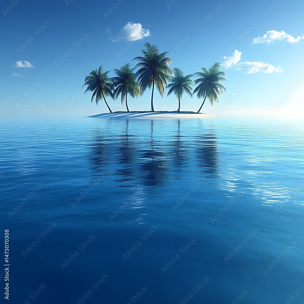 Fototapeta premium Tropical island paradise.