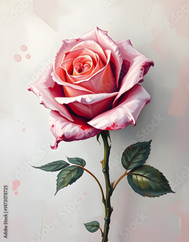 abstract rose flower background oil painting , abstract, rose, flower, background, oil, painting, art, floral, canvas, texture, brushstroke, nature, bloom, petals, artistic, romantic, elegant, colorfu