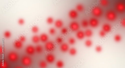 Abstract blurred red circles