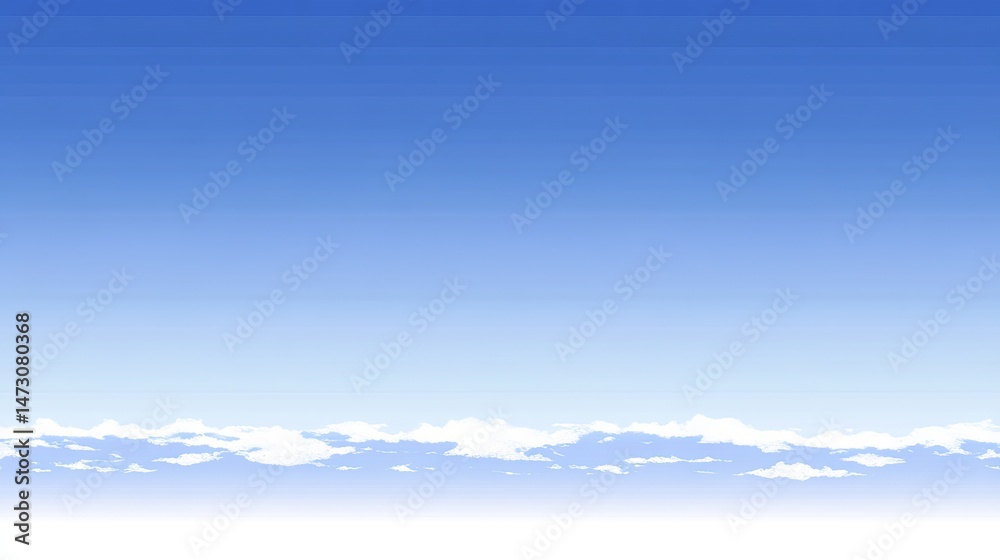 Fototapeta premium Stunning Blue Sky with Fluffy Clouds blue background