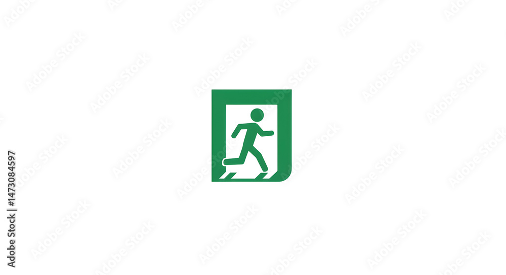 Fototapeta premium Emergency exit sign