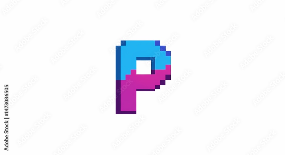 Obraz premium letter P
