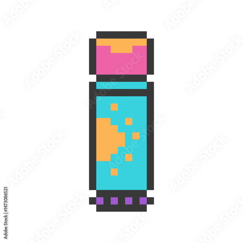 sunscreen lotion retro pixel art