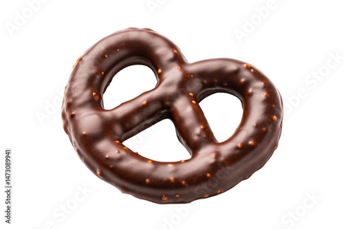 chocolate cookie isolated on white