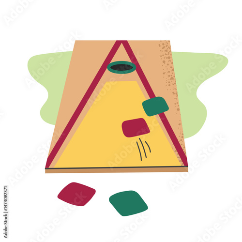 Cornhole game icon clipart avatar logotype isolated illustration