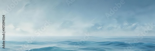 Abstract light blue watercolor, serene ocean effect, artistic, visual