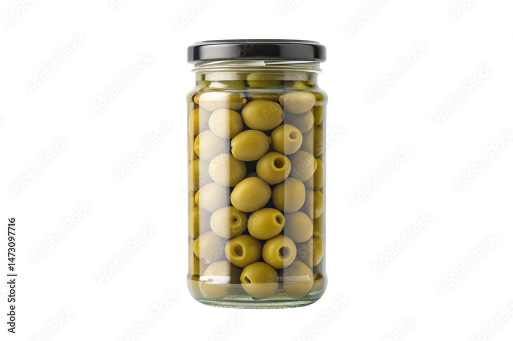 glass jar with olives glass jar with olives