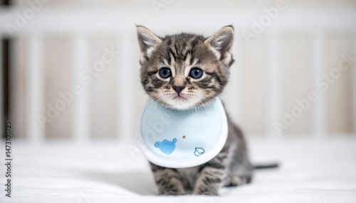 Playful kitten with paco toy, a heartwarming capture of innocence and joy adorable