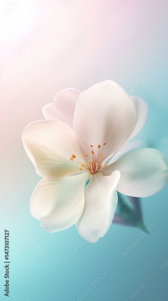 Naklejka premium white orchid flower