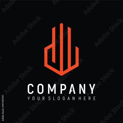 letter jw investment logo design vector template