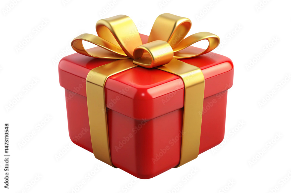 Obraz premium gift box isolated on white