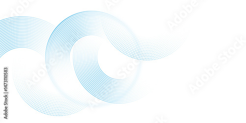 Abstract background with circle rings. Digital future technology concept. seamless pattern design template, editable radial seamless pattern made up of dashed lines. For background, backdrop, banner.