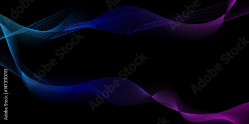 : Abstract wavy lines Digital frequency track equalizer background. colorful web line and valleys is featured in an abstract background illustration. Energy technology concept modern backdrop. vector.