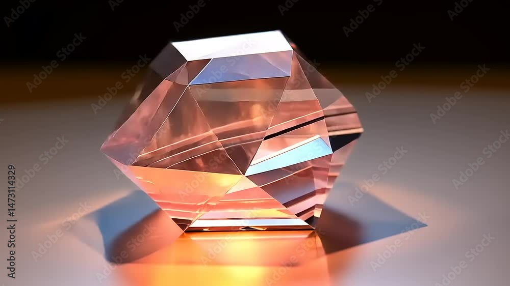 diamond on a black background