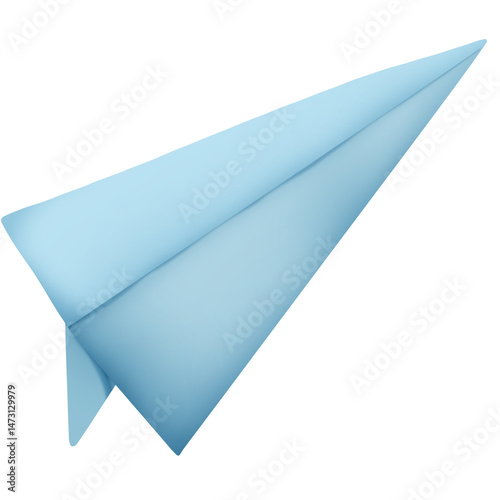 paper plane isolated on white