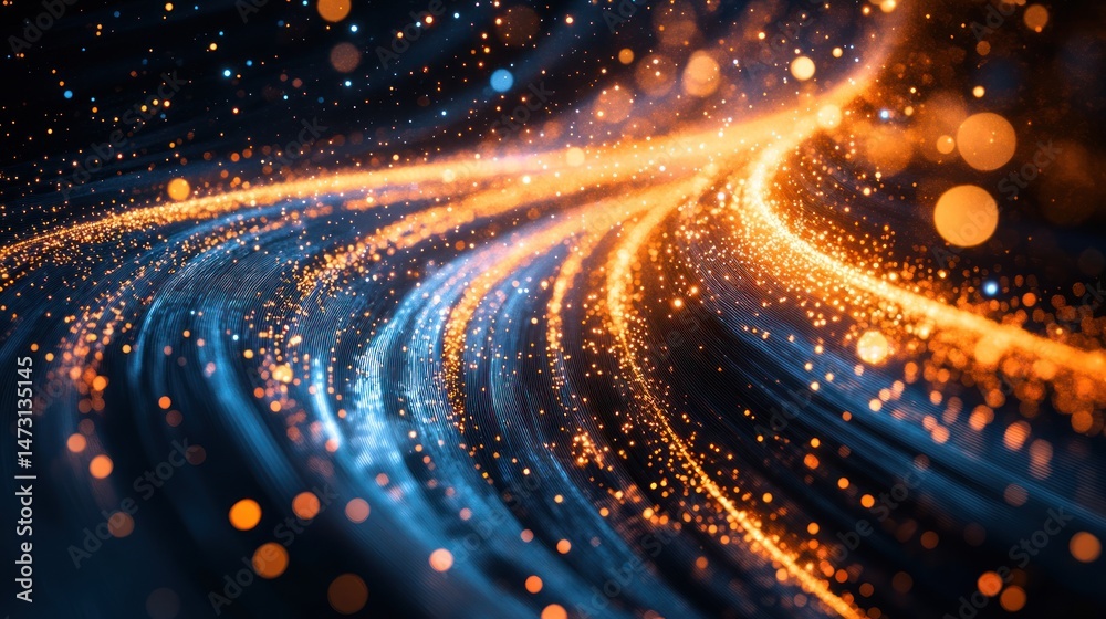 Fototapeta premium Abstract swirling energy