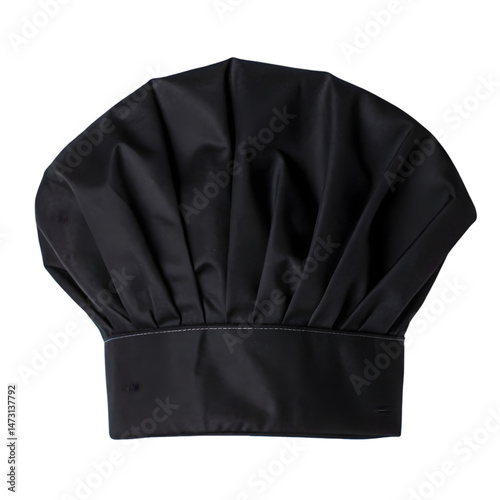 Black baseball cap on white background