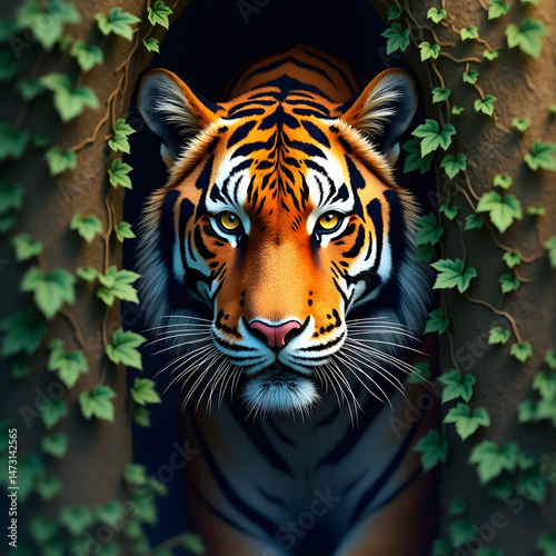 tiger in the jungle