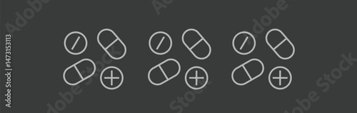 Drug dosage optimization icon. Medicine Capsule