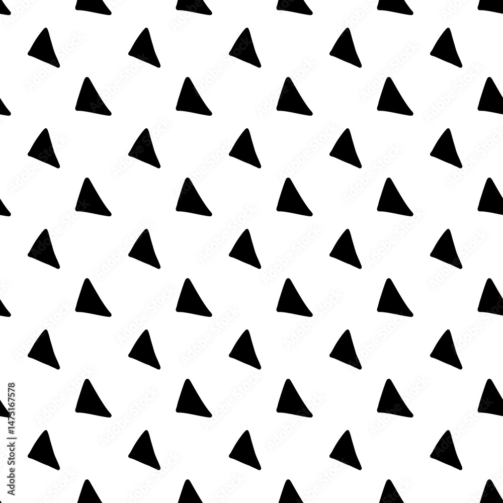 triangle pattern, black and white color triangle pattern, black and white color