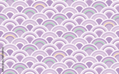 青海波.Seamless pattern 