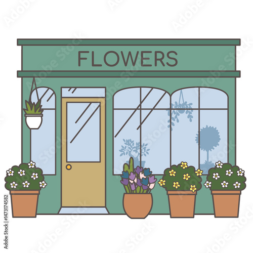 花屋のイラスト