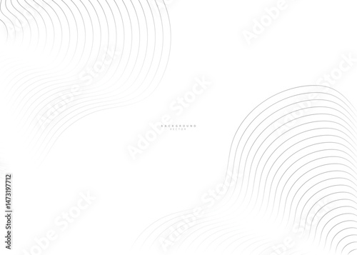 Technology curved line background Modern futuristic digital graphic design