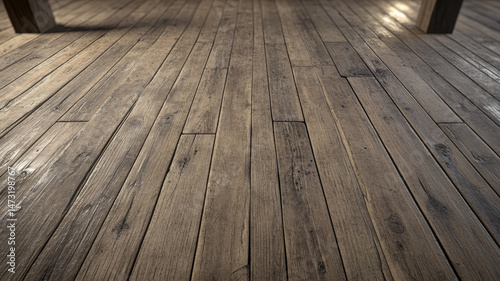 Closeup view of wood grain showcasing rich texture and natural patterns of flooring
