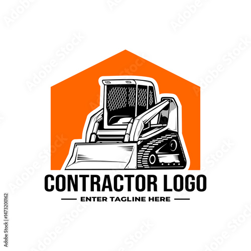 skid steer vector logo design,skid steer car logo,skid steer vector,skid steer heavy equipment vehicle,scoop,transport,business,industrial,digger,loader,design,logo,construction,bulldozer,machiner
