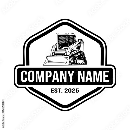 skid steer vector logo design,skid steer car logo,skid steer vector,skid steer heavy equipment vehicle,scoop,transport,business,industrial,digger,loader,design,logo,construction,bulldozer,machiner
