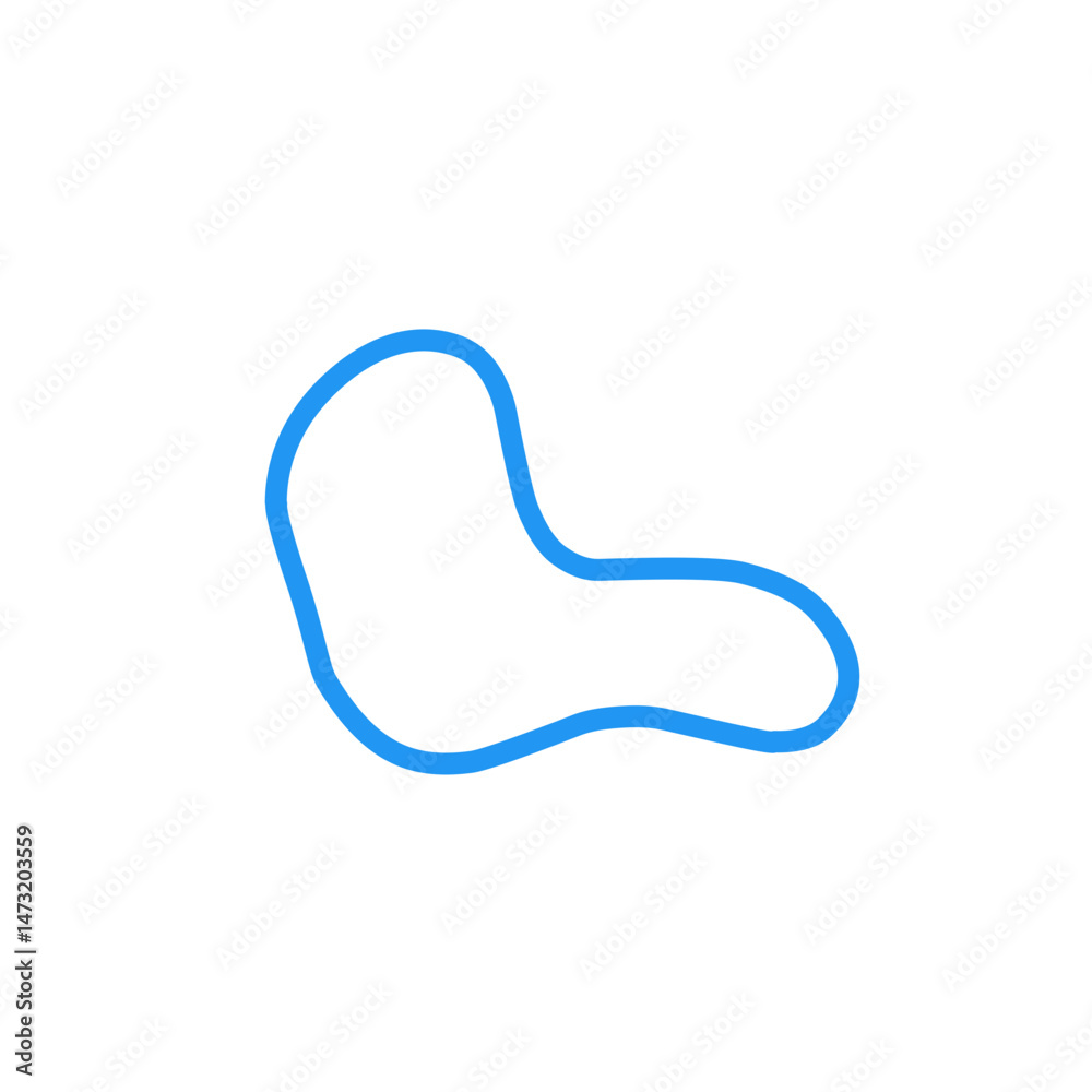 Fototapeta premium blue rubber bracelet vector