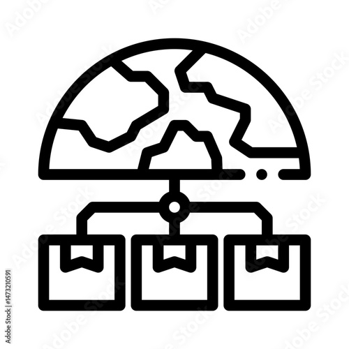 global shipping line icon
