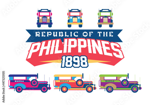 Philippine Manila icons Jeepney transportation