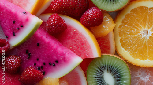 fruit, kiwi, orange, food, healthy, fresh, green, citrus, fruits, lemon, diet, isolated, slice, sweet, red, white, tropical, strawberry, juicy, dessert, vitamin, grapefruit, ripe, freshness, eating,fr