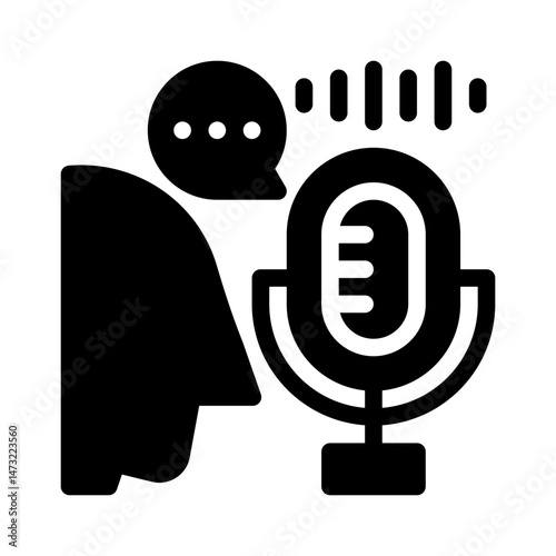 dubbing glyph icon