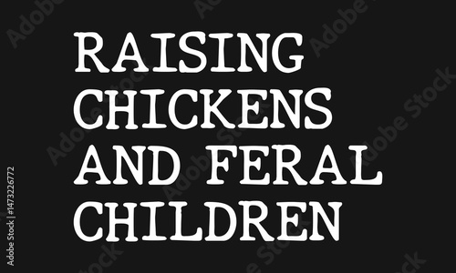 Feral Child Vector T-shirt Design