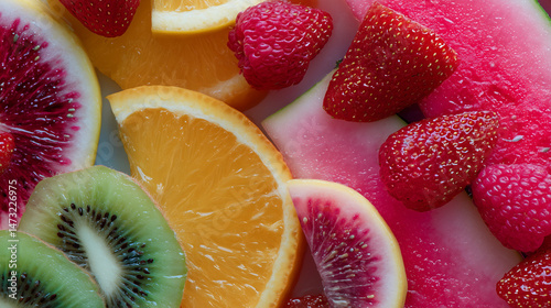 fruit, kiwi, orange, food, healthy, fresh, green, citrus, fruits, lemon, diet, isolated, slice, sweet, red, white, tropical, strawberry, juicy, dessert, vitamin, grapefruit, ripe, freshness, eating,fr
