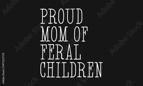 Feral Child Vector T-shirt Design