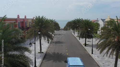Binh Thuan, Vietnam 10 May, 2025 aerial video of located at Novaworld Phan Thiet - Miami Village