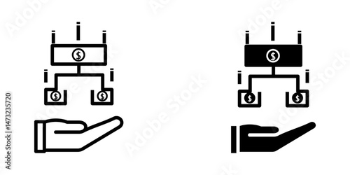  sitemap icon white on background