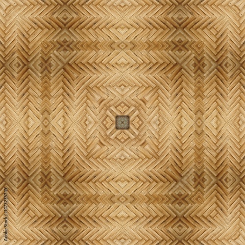 Inspirational allover design made with mixed wooden, geometric, Tribal, traditional motifs. Best for floor mat, textile, carpet, wallcovering, tiles, wrapping paper printing
